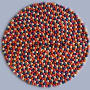 Woolen Felt Ball Rug