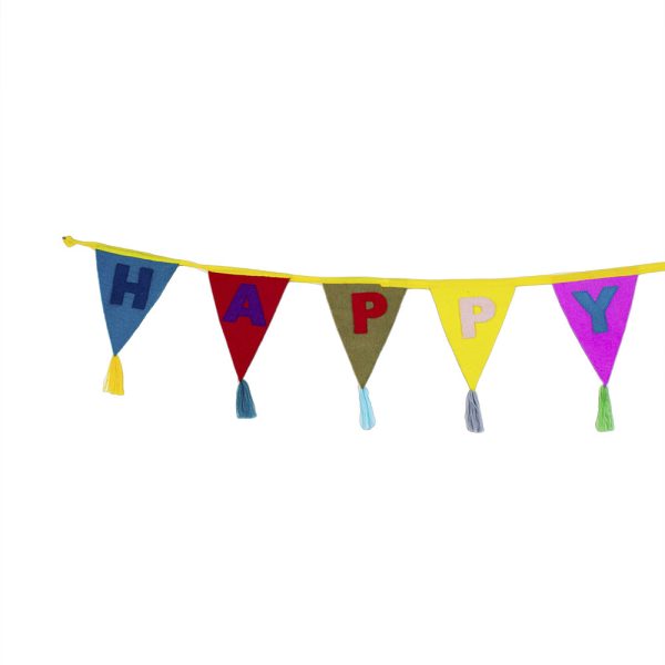 Happy New Year Felt Bunting Garland | New Year Decoration - Image 2
