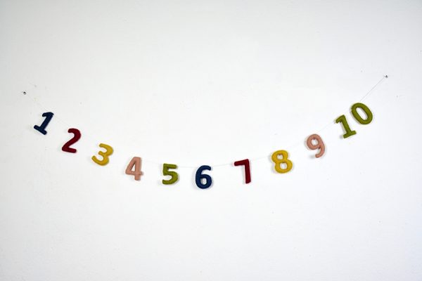 Felt Number Garland | Educational Garland