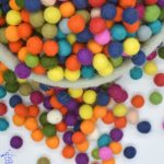 1.2 cm Felt Balls | mixed color felt balls