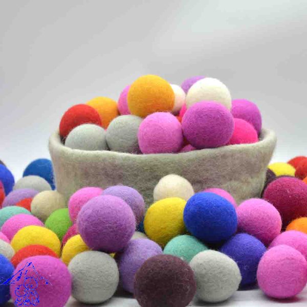 4 cm Felt Balls | Felt Pompom - Image 2