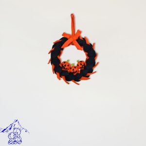 Halloween Decorative Woolen Felt Leaf Wreath