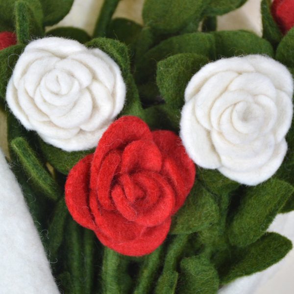 Handmade Felted Colorful Bouquet | Suitable for Valentine | 100% wool - Image 5