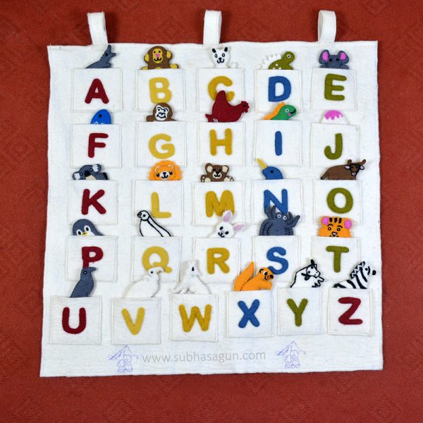 A-Z of Learning with Felt Animals-Educational Wall Decor - Image 4