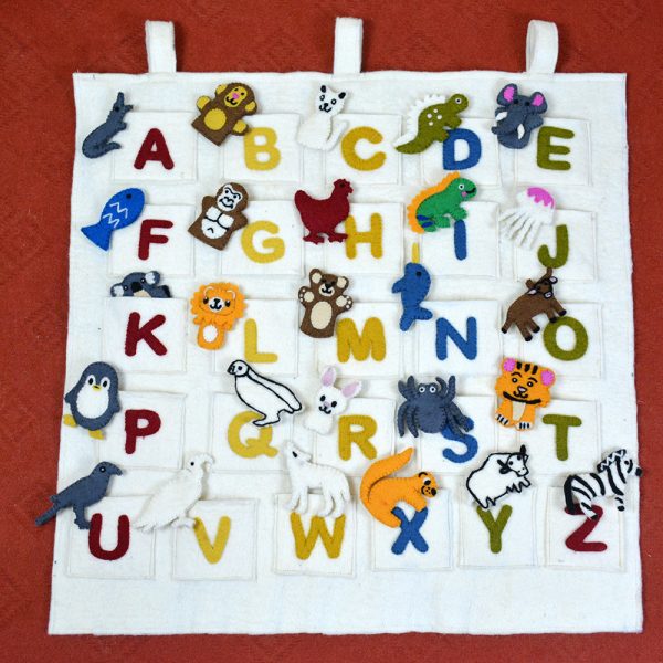 A-Z of Learning with Felt Animals-Educational Wall Decor - Image 2