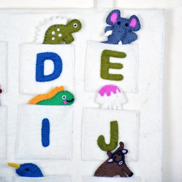 A-Z of Learning with Felt Animals-Educational Wall Decor - Image 6