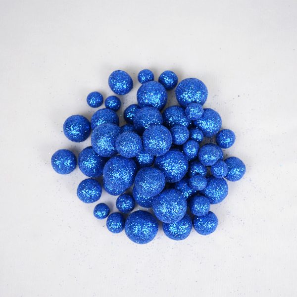 2.2cm Wool Felt Glitter Ball | Decorated Ball - Image 5
