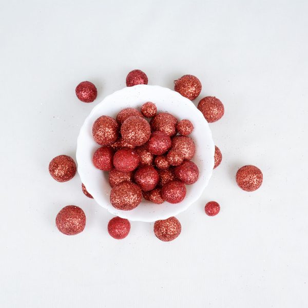 100% Natural Wool Felt Glitter Ball | Festive Decoration - Image 5