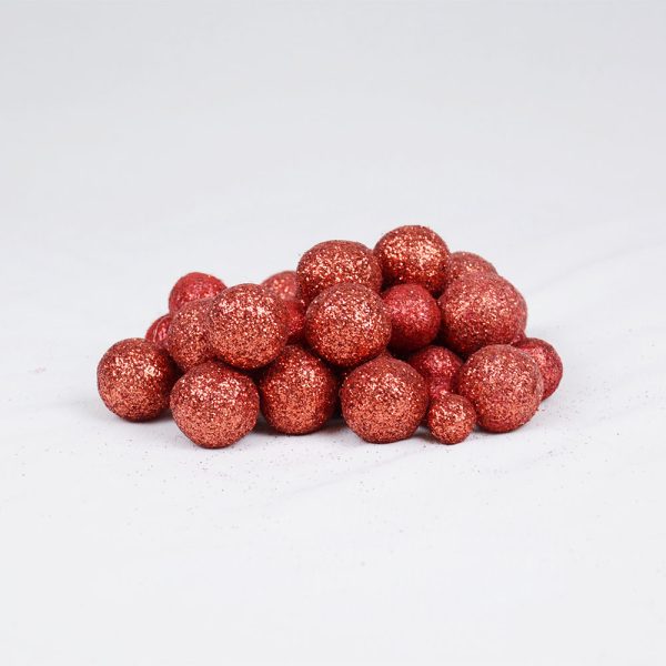 100% Natural Wool Felt Glitter Ball | Festive Decoration - Image 2
