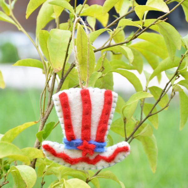 Uncle Sam Felt Hat | Fourth of July Ornament - Image 6