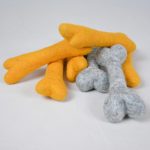 Felt Bones | Dog Play Toys 5 pcs