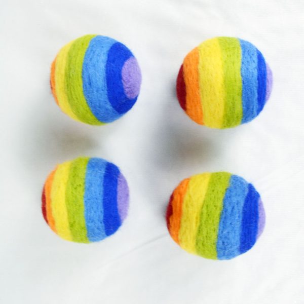 Rainbow Wool Felt Dryer Ball - Image 4