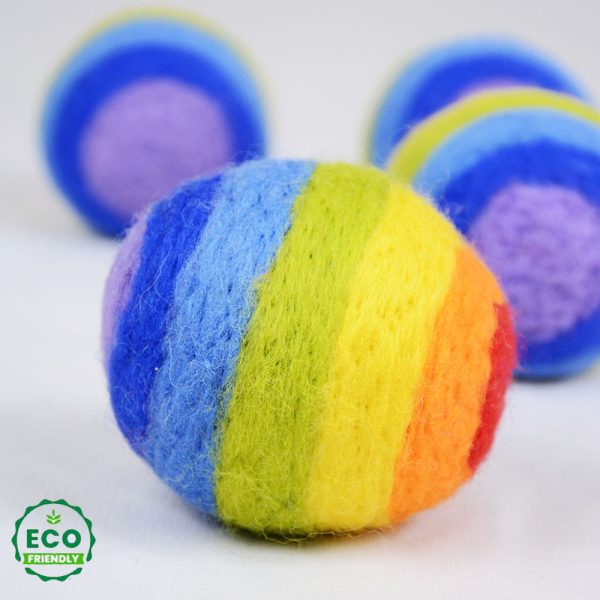 Rainbow Wool Felt Dryer Ball - Image 2