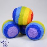Rainbow Wool Felt Dryer Ball