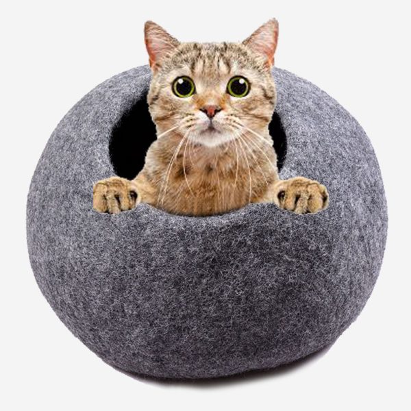 Natural Grey Felt Cat Cave | Cat House