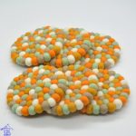 Decorative Wool Felt Ball Coaster for Table Protect | Eco Friendly