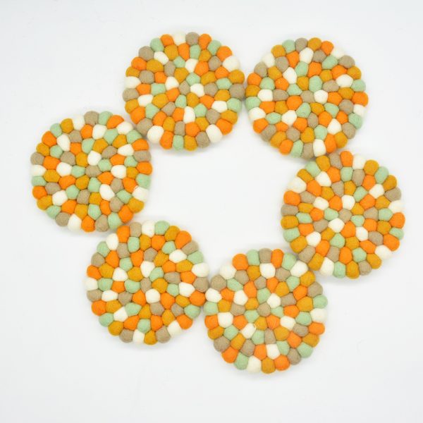 Decorative Wool Felt Ball Coaster for Table Protect | Eco Friendly - Image 5