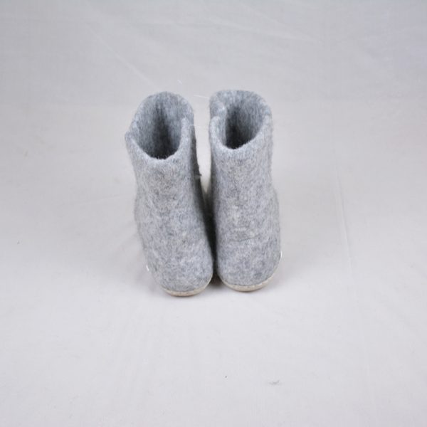 Light Grey Natural Felt Boots - Image 3