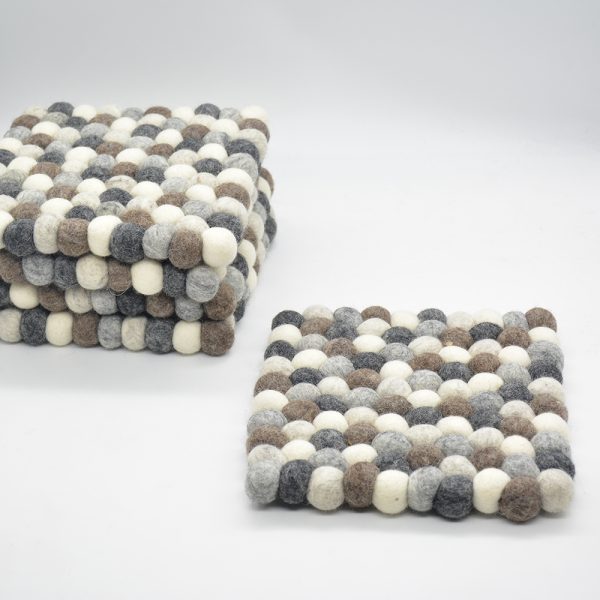 Square Shape Wool Felt Trivet | 20x20cm Mat - Image 6