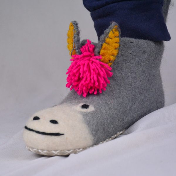 Felted Shoes for Kids | Suitable indoor and outdoor | Handmade in Nepal - Image 5