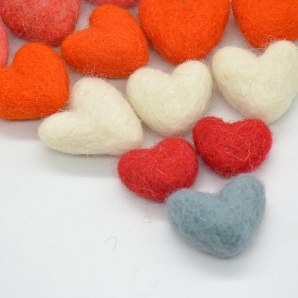 100% Premium Wool Felt Heart | Heart for DIY Creation - Image 9