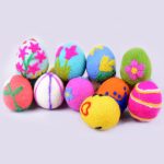 Set of Needle Felted Easter Balls 12 pieces