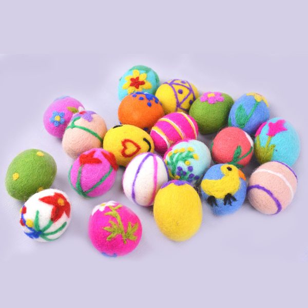 Set of Needle Felted Easter Balls 12 pieces - Image 8