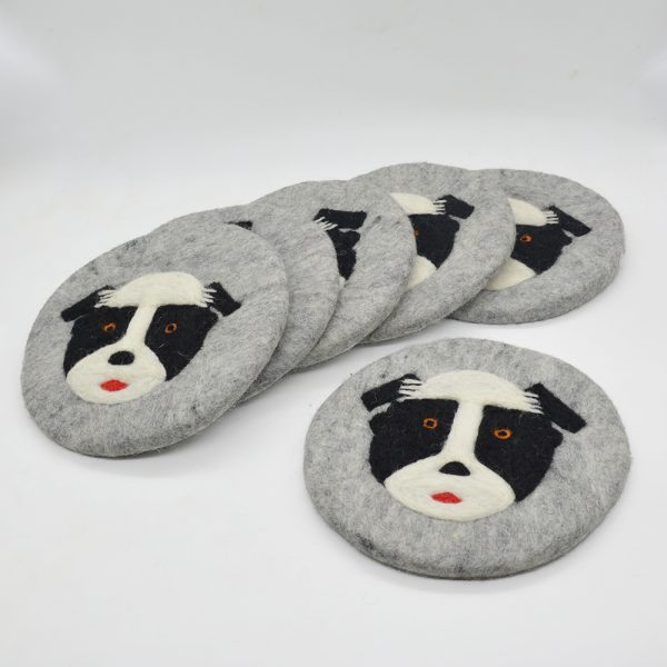 Dog Design Wool Felt Trivet - Image 7