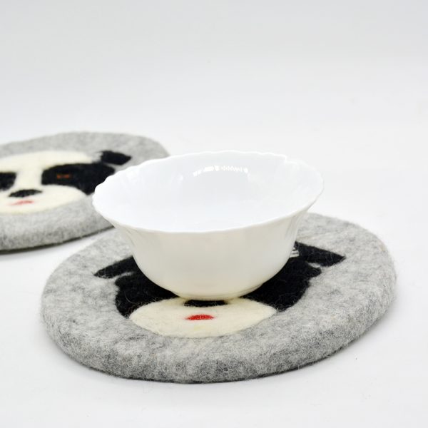 Dog Design Wool Felt Trivet - Image 6