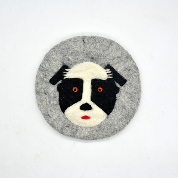Dog Design Wool Felt Trivet - Image 5