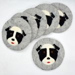 Dog Design Wool Felt Trivet