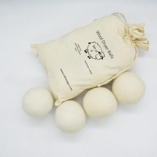 7cm Wool Felt Dryer Balls, Set of 6 || Laundry Balls - Image 2