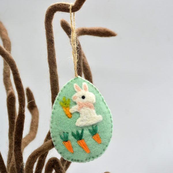 Decorated Felt Easter Eggs | Set of Handmade Easter Balls - Image 5