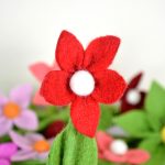 DIY Crafted Felt Flowers Bouquet | Colorful Handmade Flowers