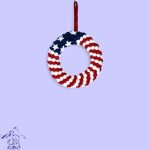 Felt Ball Wreath for Fourth of July