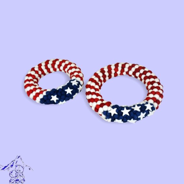 Felt Ball Wreath for Fourth of July - Image 5