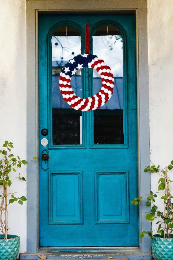 Felt Ball Wreath for Fourth of July - Image 3