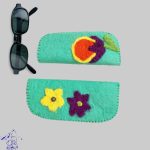 Blue Wool Felt Glasses Cover | Soft Glasses Cover