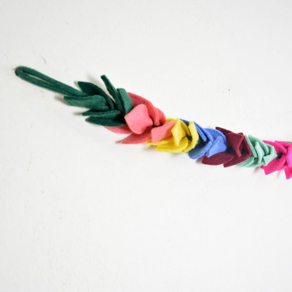 Eco Friendly Wool Felt Colorful Leaf Garland for Indoor Decoration - Image 3