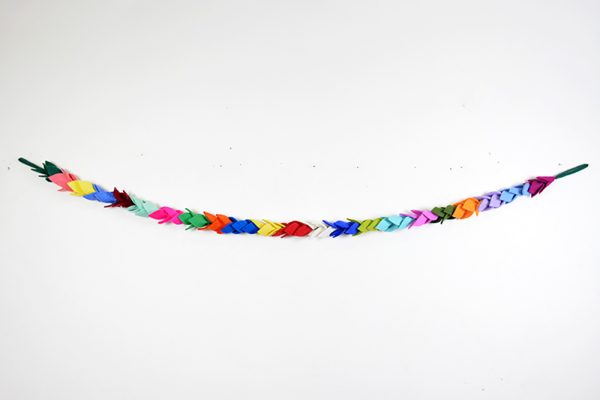 Eco Friendly Wool Felt Colorful Leaf Garland for Indoor Decoration - Image 9