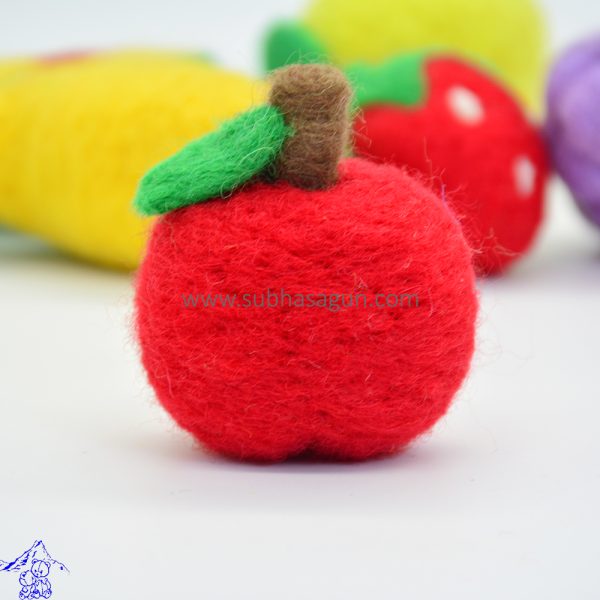 Natural Wool Felt Fruits | Set of Educational Fruits Toys - Image 2