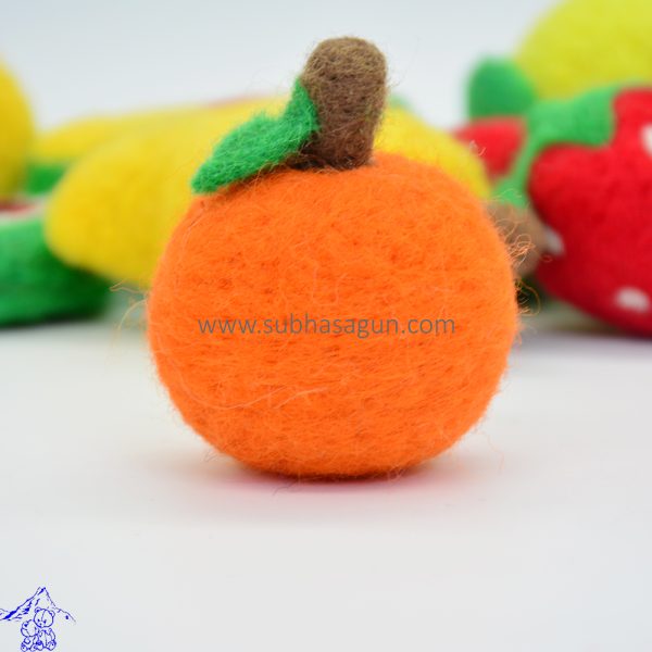 Natural Wool Felt Fruits | Set of Educational Fruits Toys - Image 3
