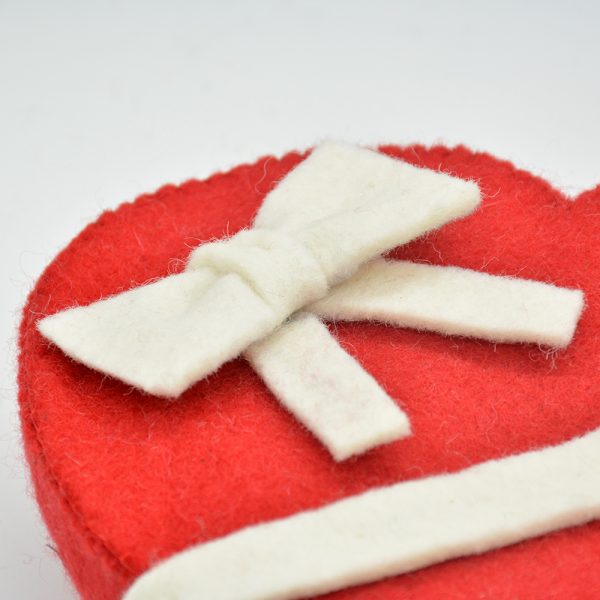 Felt Crafted Gift Box | Teddy Bears, Roses, and a Heart Shaped Cookie - Image 8