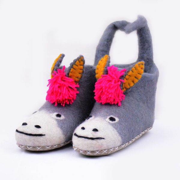 Felted Shoes for Kids | Suitable indoor and outdoor | Handmade in Nepal - Image 3