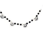 Felt Ball and Skull Face Garland for Halloween Decoration