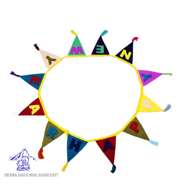 Happy New Year Felt Bunting Garland | New Year Decoration