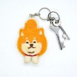 Handmade Felt Cat Keyring | Manufactured Using 100% Wool | Animal Keyring