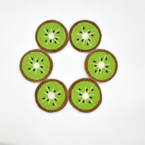 Felt Coaster and Trivet | Kiwi Design Trivet and Coaster Set - Image 5