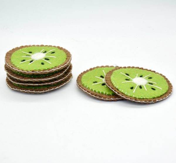 Felt Coaster and Trivet | Kiwi Design Trivet and Coaster Set - Image 8