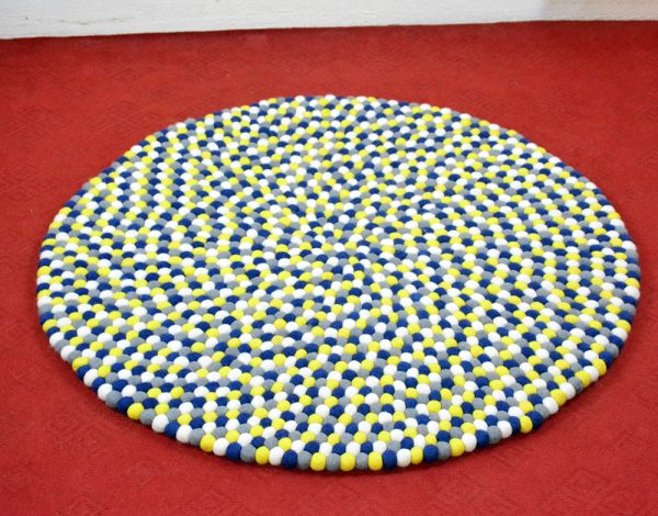 High Quality Felt Ball Rug | Handmade Carpet for Indoor Home